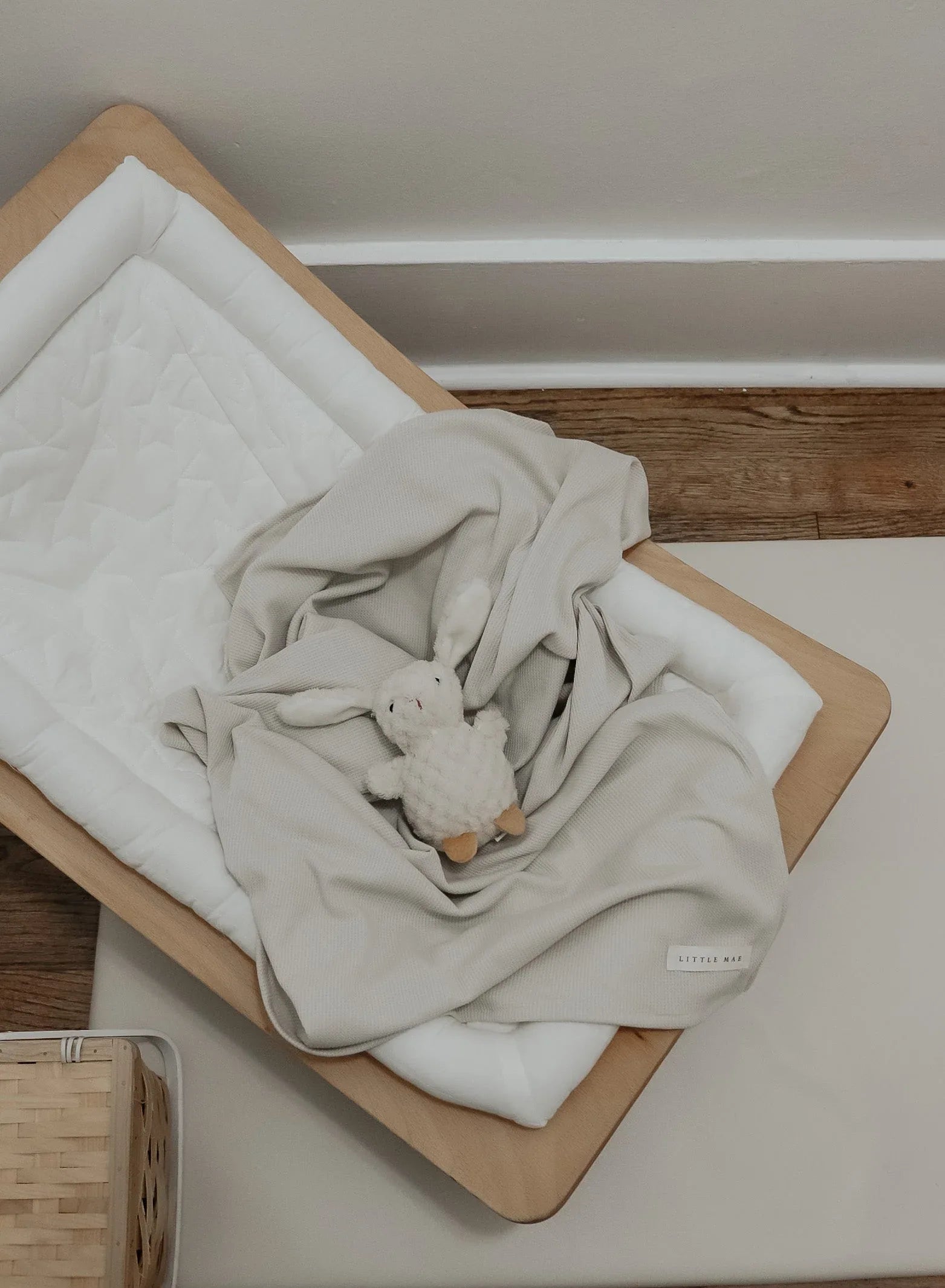 Coco Ivory Waffle Knit Blanket - BIG FRENCHIES