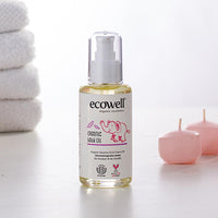 Ecowell Organic Vegan Certified Baby Oil 100ml - Hypoallergenic, Moisturizing & Soothing