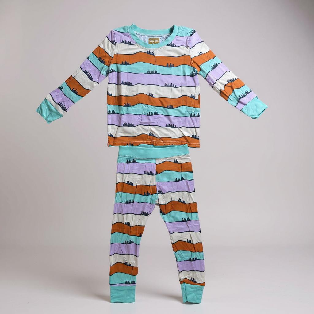 Hills Bamboo PJ Set - Premium Kids Pajamas | Eco-Friendly Sleepwear - BIG FRENCHIES