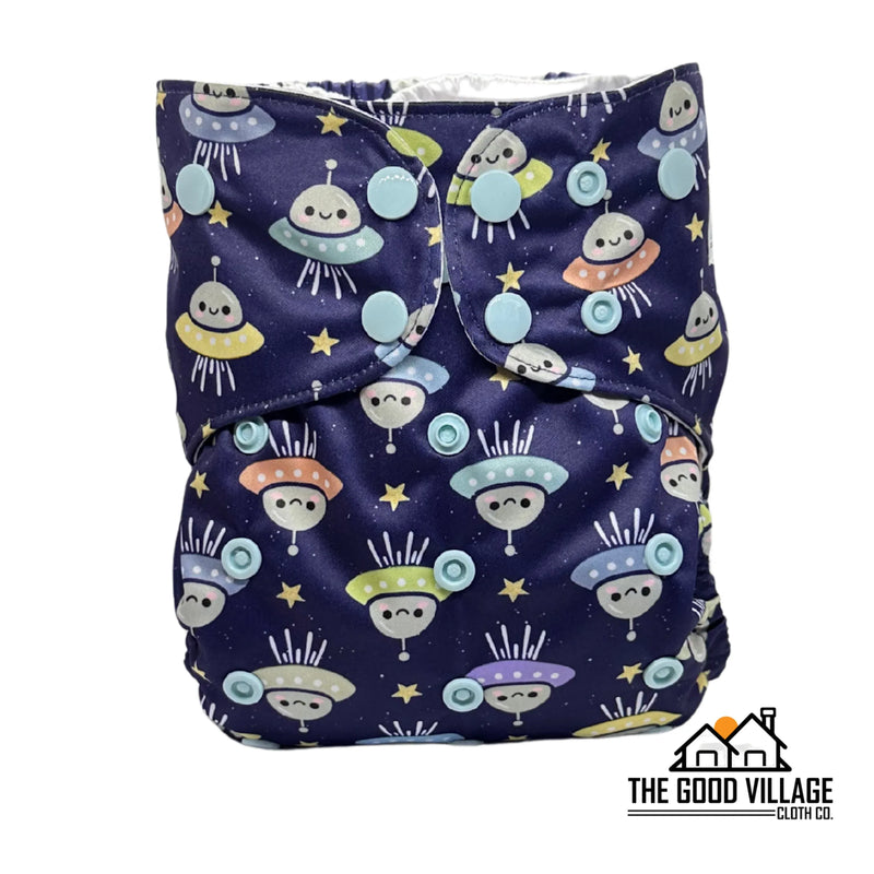 One Size Pocket Diaper - Cosmic Cuties - BIG FRENCHIES