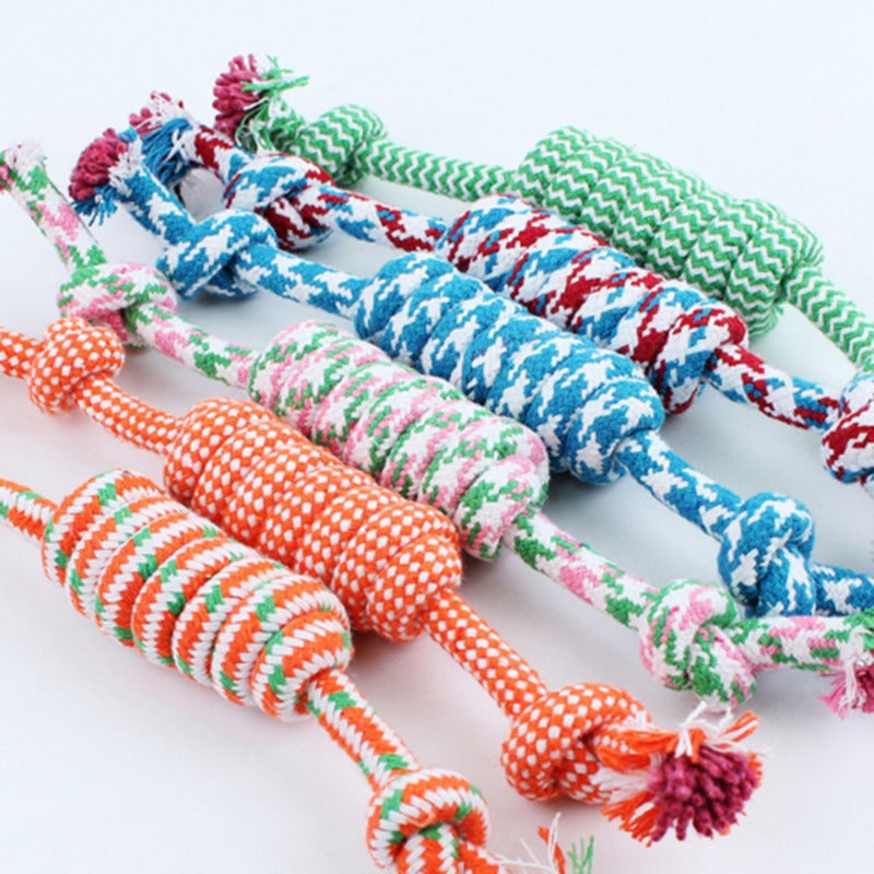 Product Description: Dog Chewing Durable Cotton Rope Toys for Small, Medium, and Large Dogs - Knot Toy for Pet Chewing Accessories-Pet Toys-BIG FRENCHIES-V.I.P Digital Presence