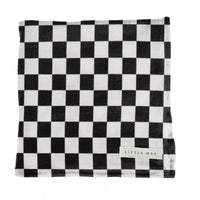 Race Black & White Checkered Stretch Swaddle - BIG FRENCHIES