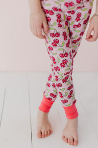 Cherry Pop Ruffled Two Piece