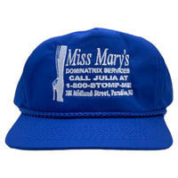 MISS MARYS Blue Rope Strapback MIDLAND SUPPLY Cap Hat Custom Embroidered