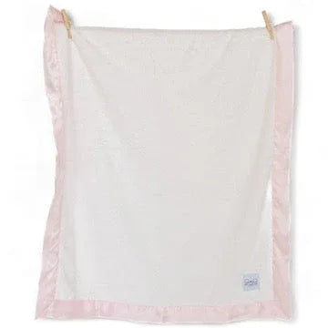 Luxury Satin Border Blanket - Pink - BIG FRENCHIES
