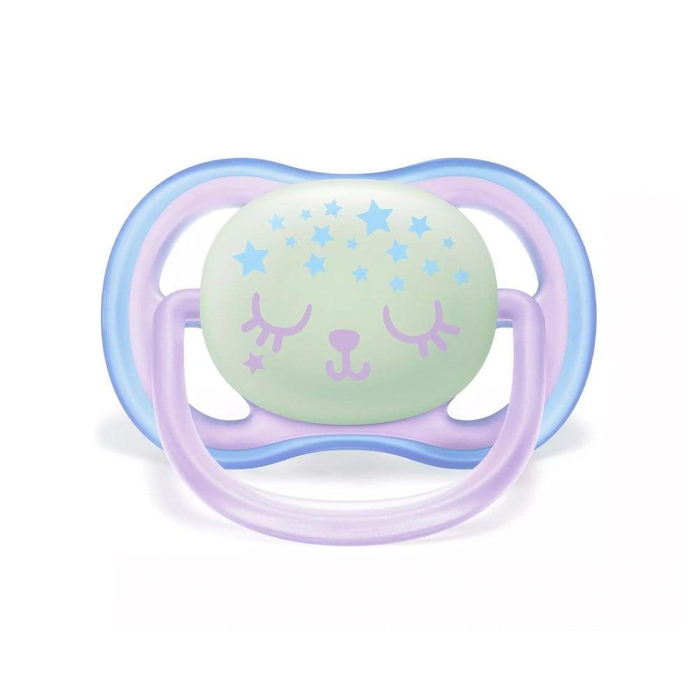 Philips Avent Ultra Air Night Baby Pacifier - Glow-in-the-Dark, Orthodontic, Easy Clean - 6-18m