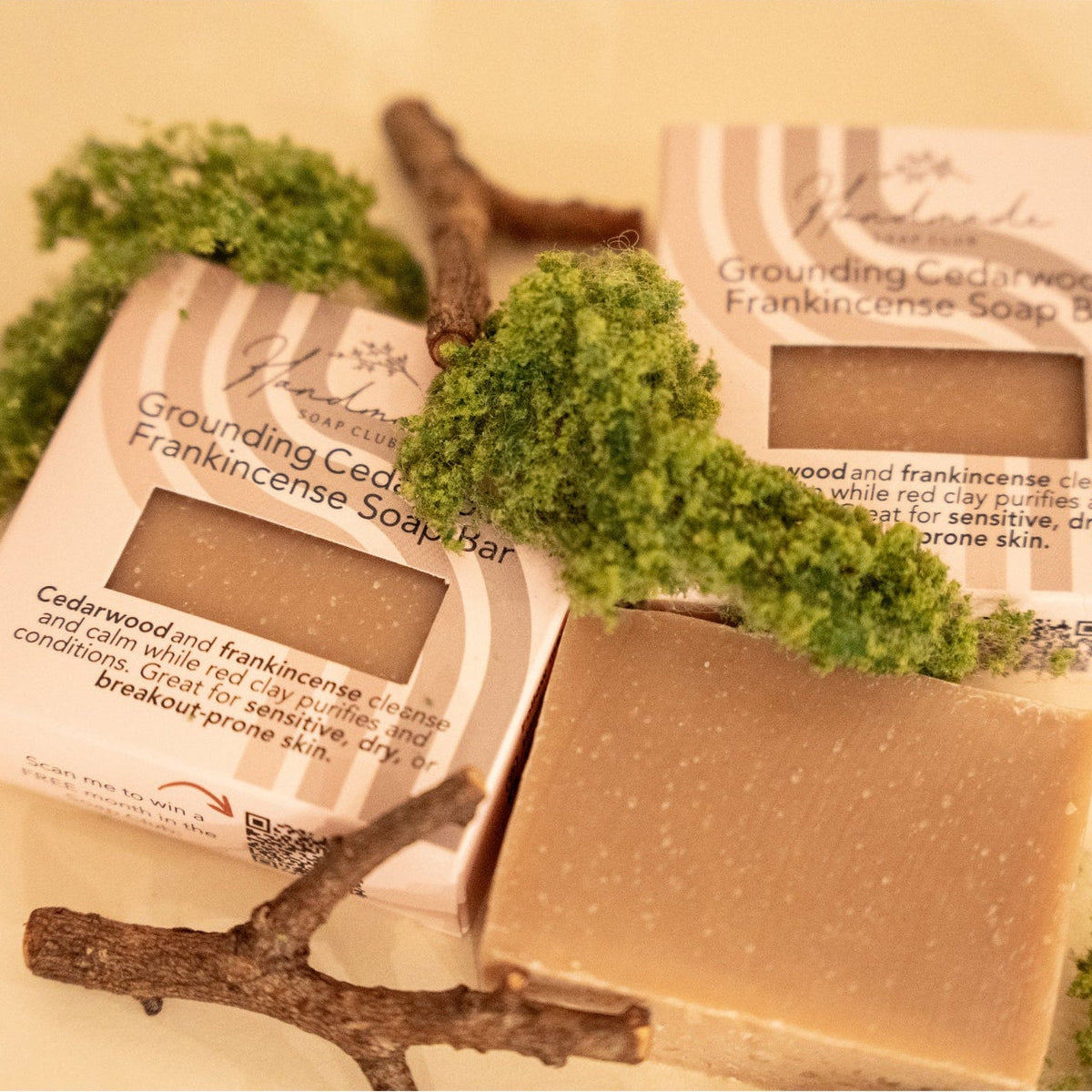Grounding Cedarwood Frankincense Soap Bar
