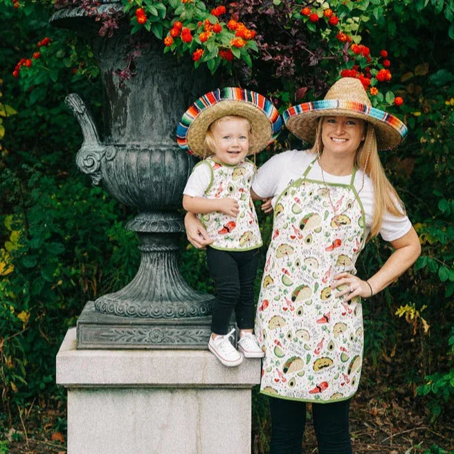 Taco Party Apron - fits sizes youth small through adult 2XL - BIG FRENCHIES