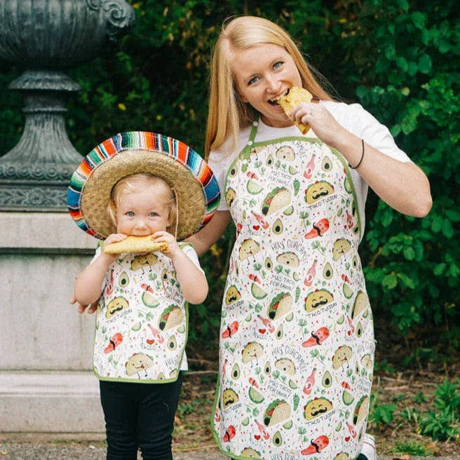 Taco Party Apron - fits sizes youth small through adult 2XL - BIG FRENCHIES