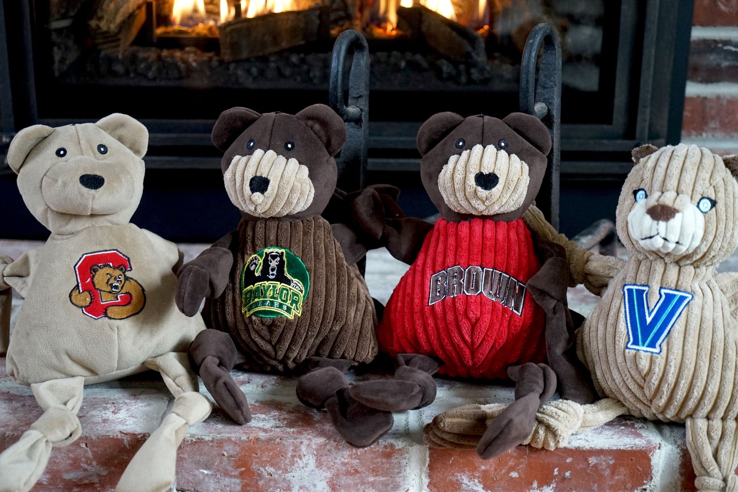 NCAA Brown University, Bruno the Bear Knottie® Plush Dog Toy - BIG FRENCHIES