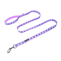 EcoBark Lavender Dog Leash - Comfort Grip Padded Leash - 4ft, 5ft, and 6ft for Small and Medium Dogs - BIG FRENCHIES