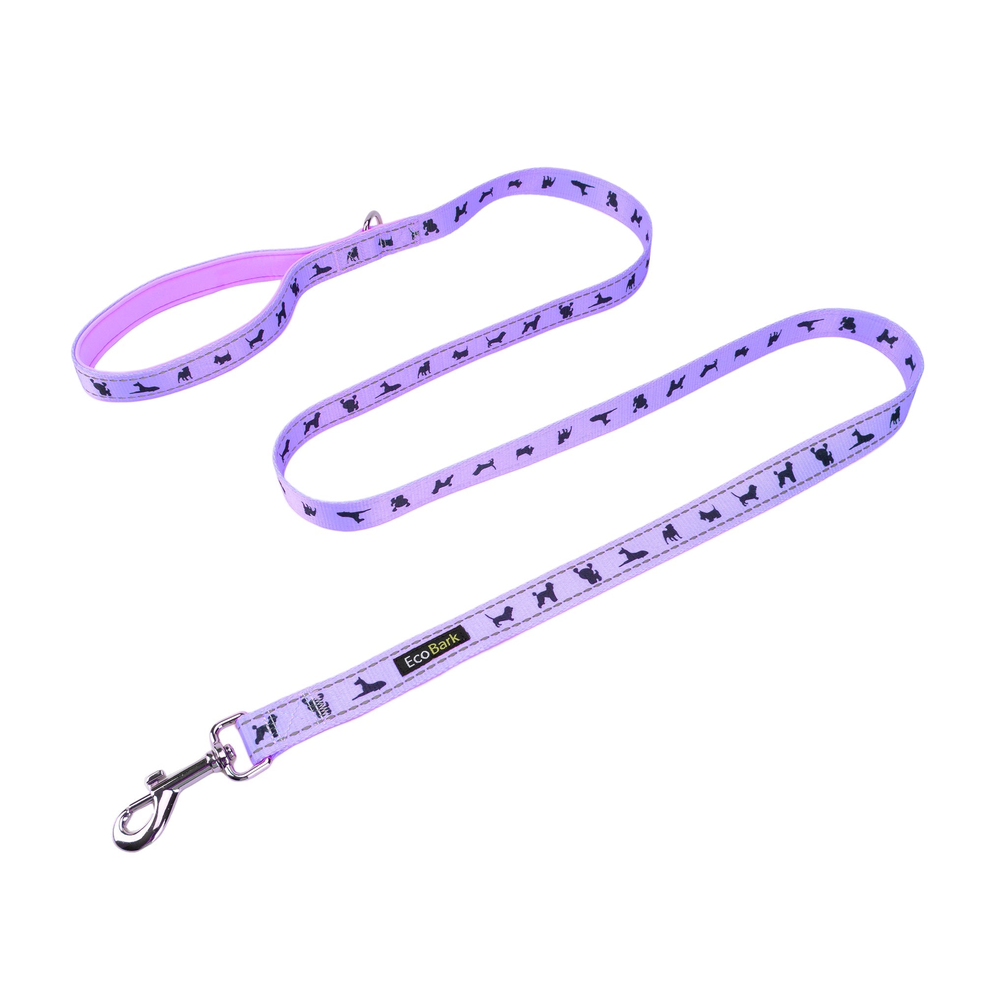 EcoBark Lavender Dog Leash - Comfort Grip Padded Leash - 4ft, 5ft, and 6ft for Small and Medium Dogs - BIG FRENCHIES