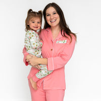 Lillian's Garden Swans Bamboo Women's Luxe Lounge Set