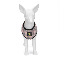 EcoBark Beige Plaid Dog Harness- Over-the-Head Dog Vest Halter for Small to Medium Dogs, and Puppies - BIG FRENCHIES