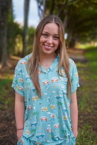 Coastal Cruising (Women's Short Sleeve PJ) - BIG FRENCHIES
