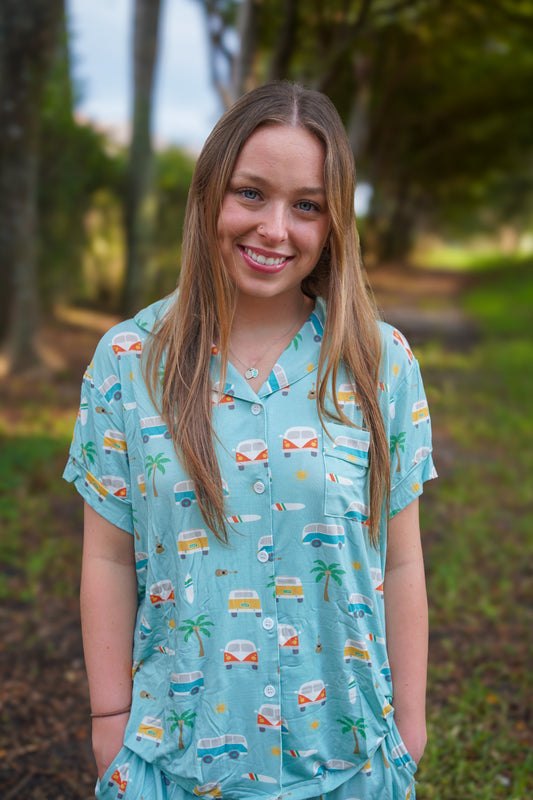 Coastal Cruising (Women's Short Sleeve PJ) - BIG FRENCHIES