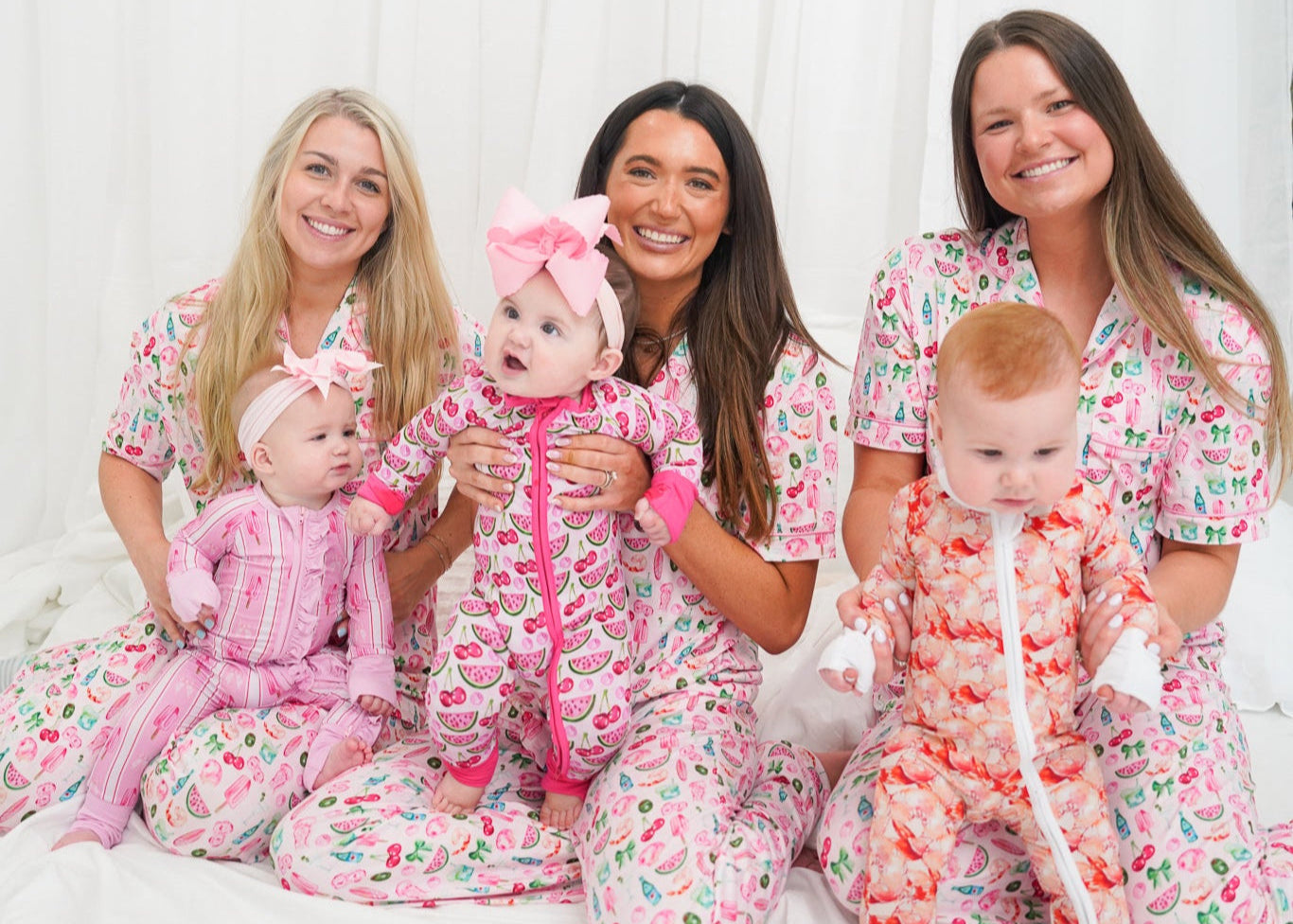 Pink Summer Spritz - Short Sleeve + Pant Pajama Set