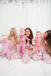 Pink Summer Spritz - Short Sleeve + Pant Pajama Set