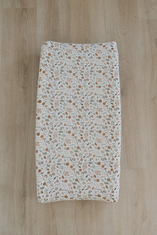 Meadow Floral Muslin Changing Pad Cover - BIG FRENCHIES