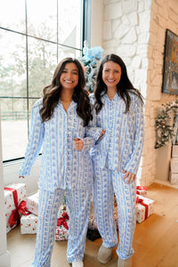 Blue Christmas - Long Pajama Set