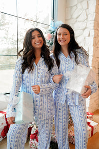 Blue Christmas - Long Pajama Set