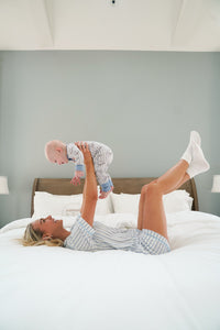 Western Blues Striped - Short Pajama Set