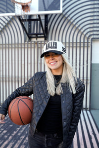 Baller - Black Vintage Trucker Hat - PREORDER