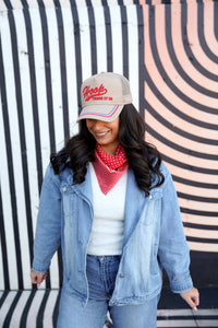 Hoop there it is - Tan Vintage Trucker Hat