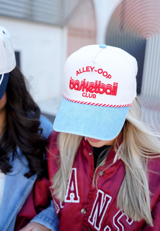 Alley Oop Basketball Club - Denim Vintage Trucker Hat