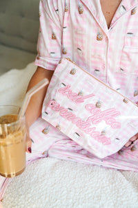 Pink Coffee - Short Sleeve + Pant Pajama Set