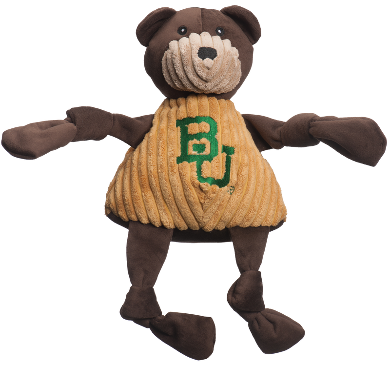 NCAA Baylor University, Bruiser the Bear Knottie® Plush Dog Toy - BIG FRENCHIES
