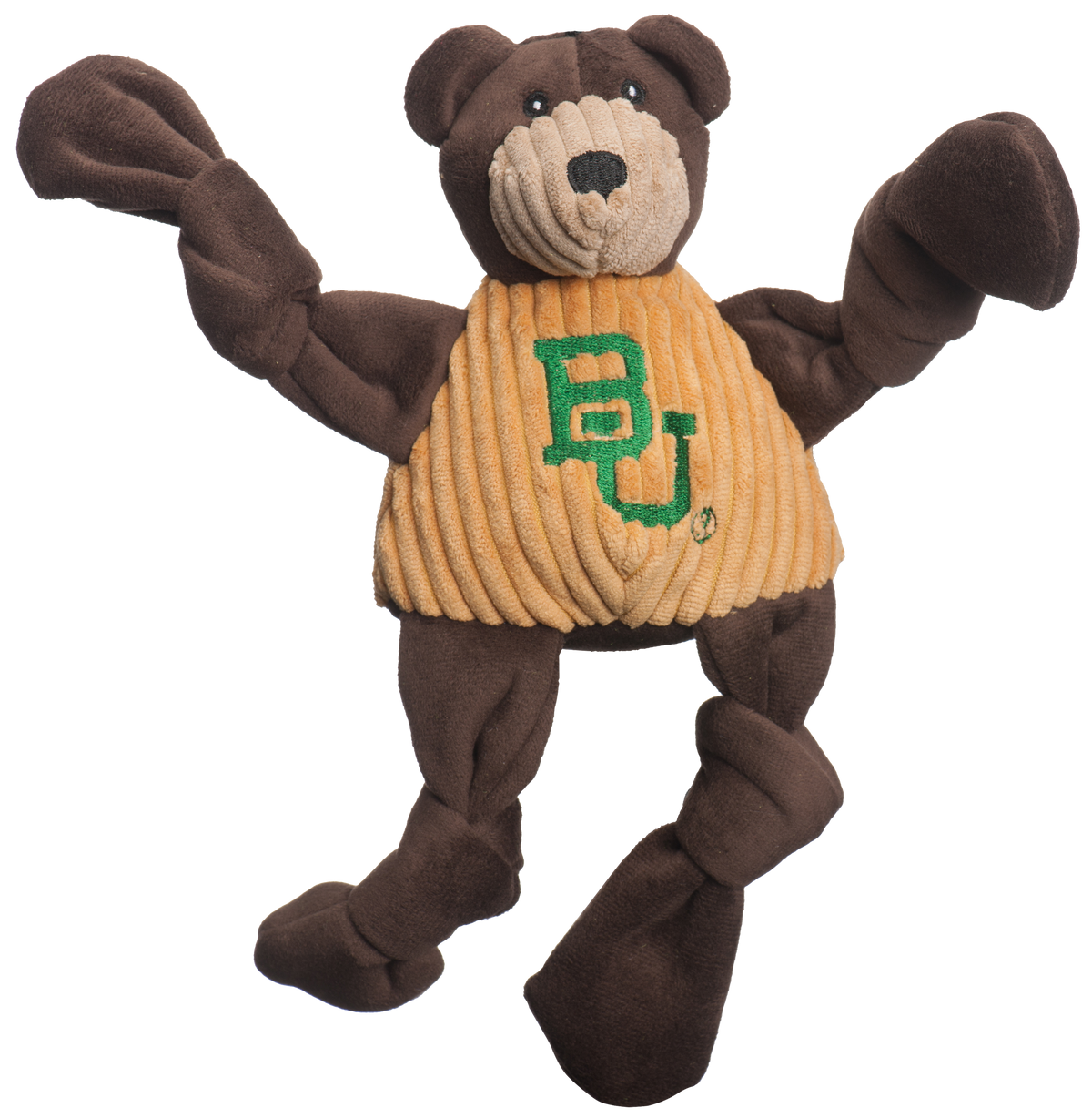 NCAA Baylor University, Bruiser the Bear Knottie® Plush Dog Toy - BIG FRENCHIES