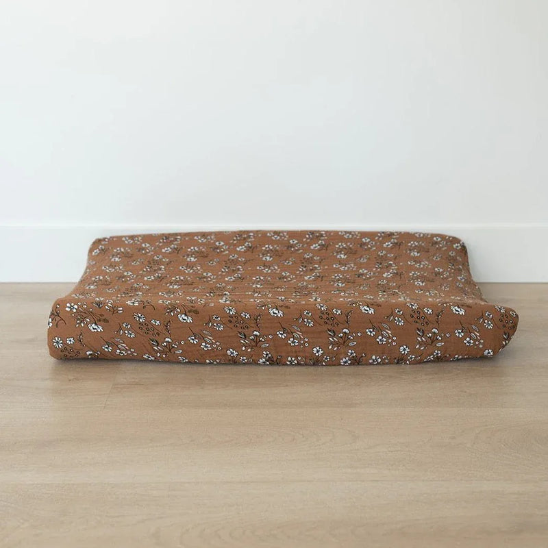 Vintage Floral Muslin Changing Pad Cover - BIG FRENCHIES
