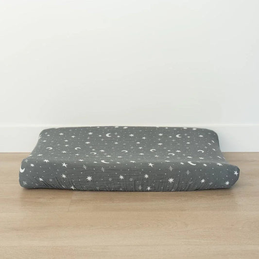 Night Sky Muslin Changing Pad Cover - BIG FRENCHIES