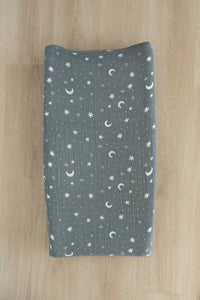 Night Sky Muslin Changing Pad Cover - BIG FRENCHIES