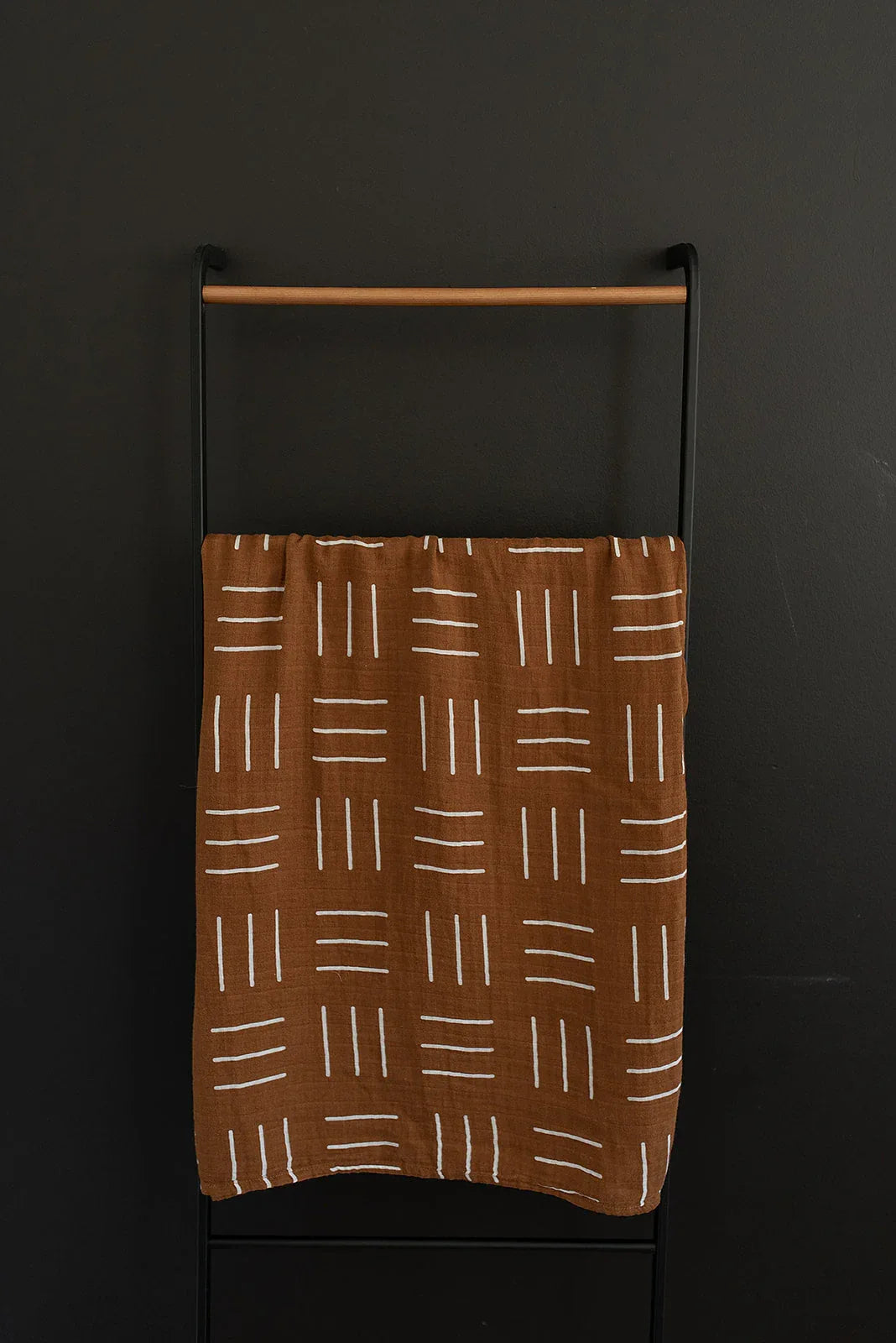 Mustard Mudcloth Muslin Swaddle Blanket - BIG FRENCHIES