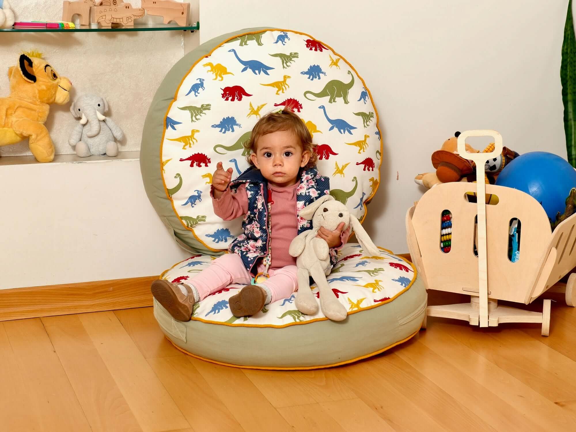 Kids Floor Pillow  Montessori Play Mat Large Toddler Cushion