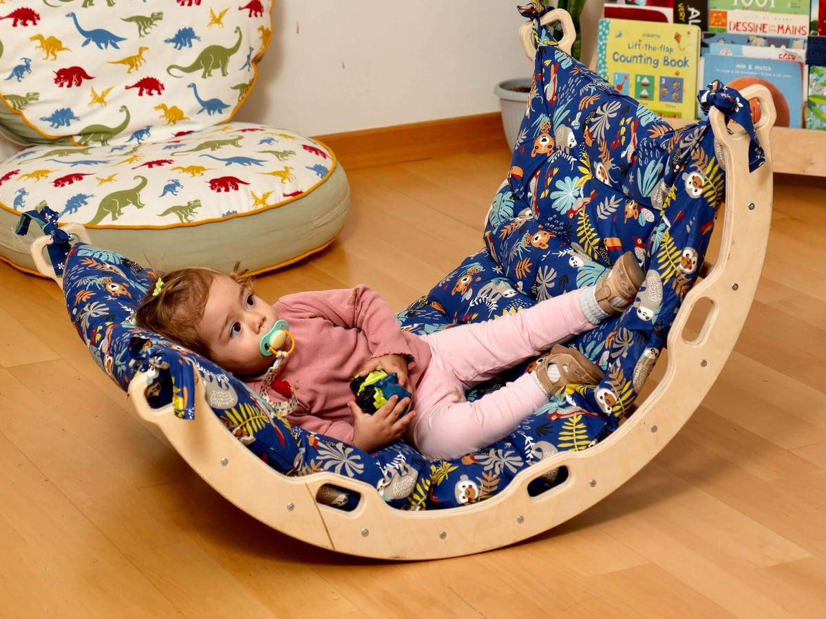 Medium Montessori Climbing Arch/Rocker with Pillow & Ramp Set - BIG FRENCHIES