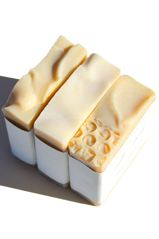Fragrance Free Handmade Tallow + Goat Milk Soap Bar Trio - BIG FRENCHIES