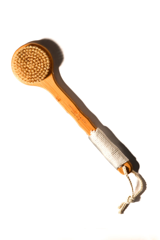 Bamboo Exfoliating Dry Brush With Sisal Bristles - BIG FRENCHIES