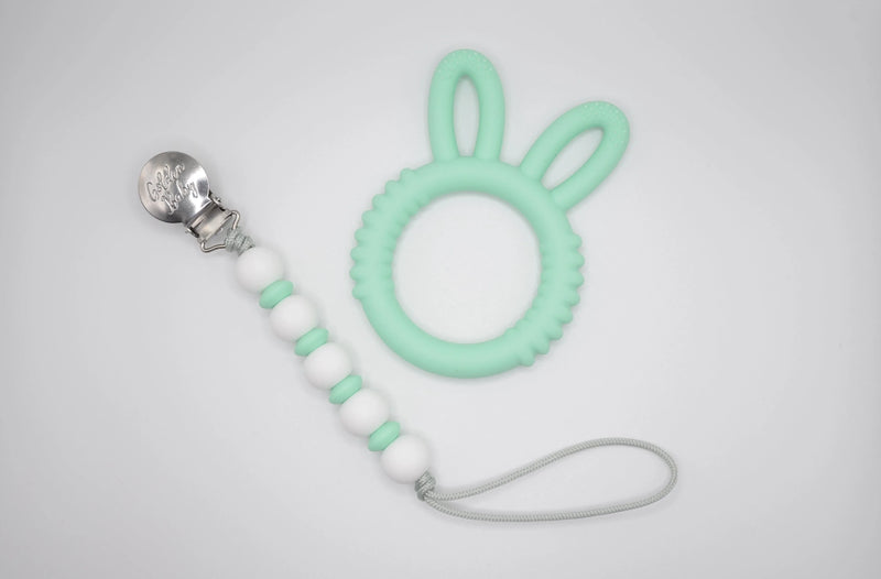 Bunny Teether Set // Mint - BIG FRENCHIES