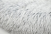 Mr. Peanut's 28" OrthoPlush® Pet Bed - Snowflake White Two Tone - BIG FRENCHIES