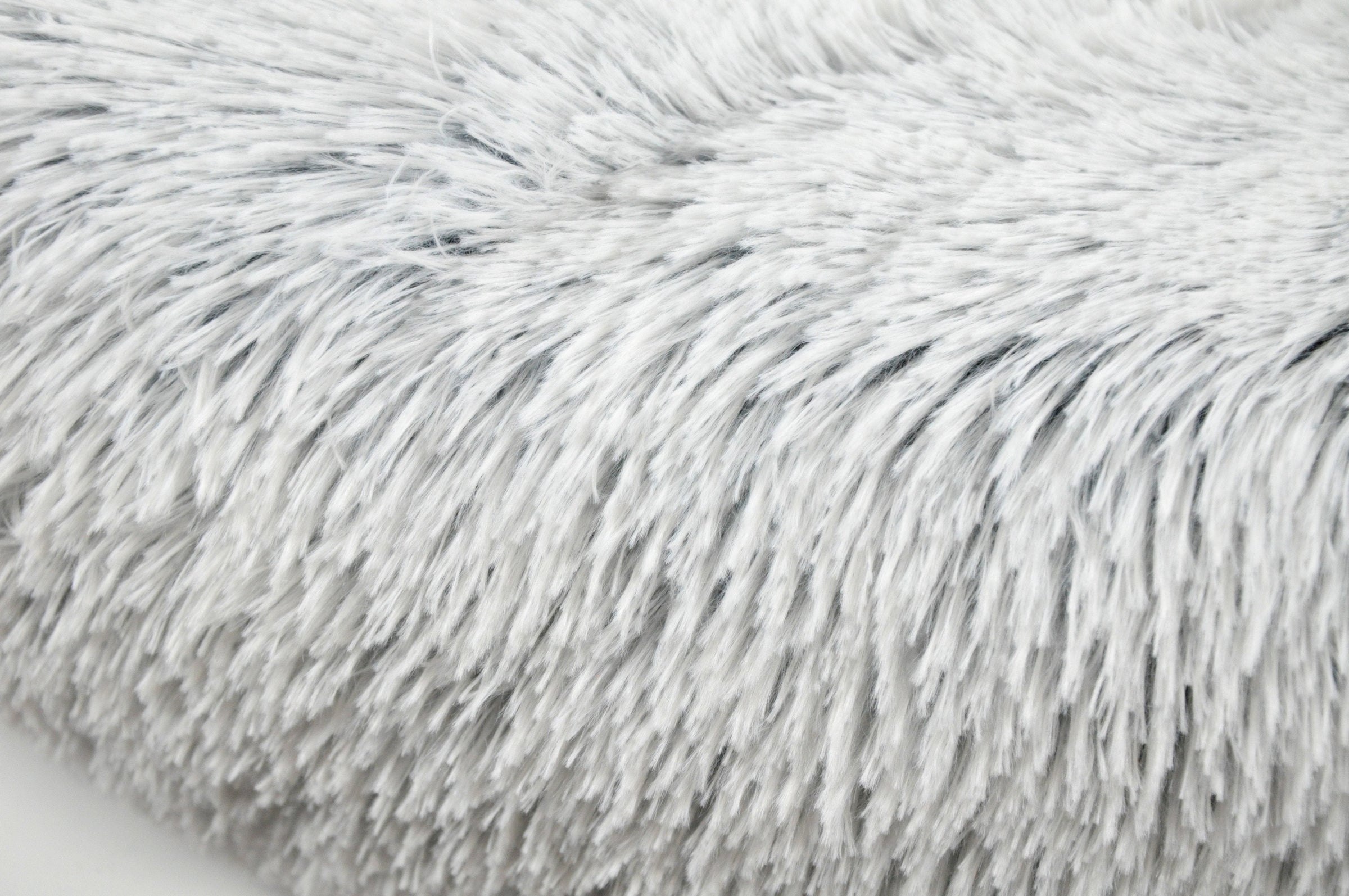 Mr. Peanut's 28" OrthoPlush® Pet Bed - Snowflake White Two Tone - BIG FRENCHIES
