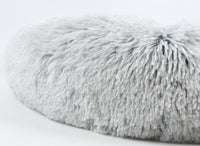 Mr. Peanut's 28" OrthoPlush® Pet Bed - Snowflake White Two Tone - BIG FRENCHIES