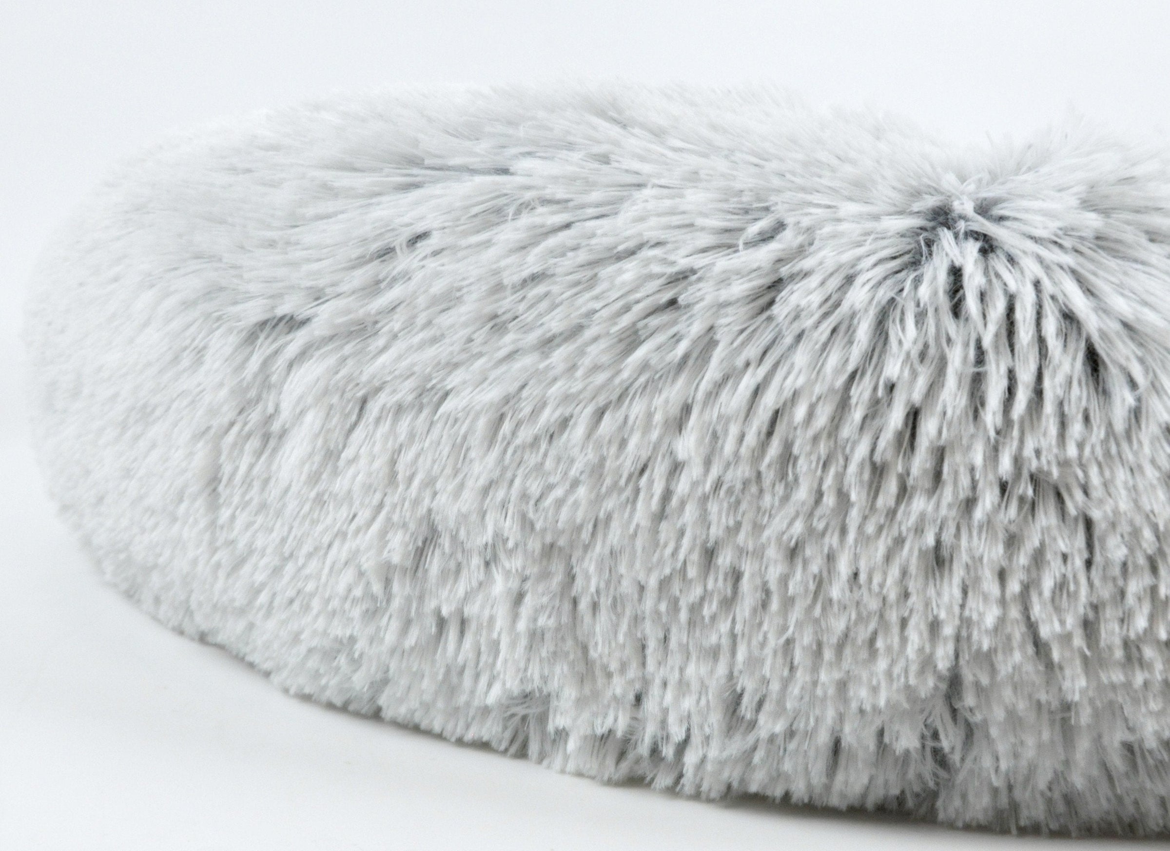 Mr. Peanut's 28" OrthoPlush® Pet Bed - Snowflake White Two Tone - BIG FRENCHIES
