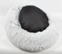 Mr. Peanut's 28" OrthoPlush® Pet Bed - Snowflake White Two Tone - BIG FRENCHIES