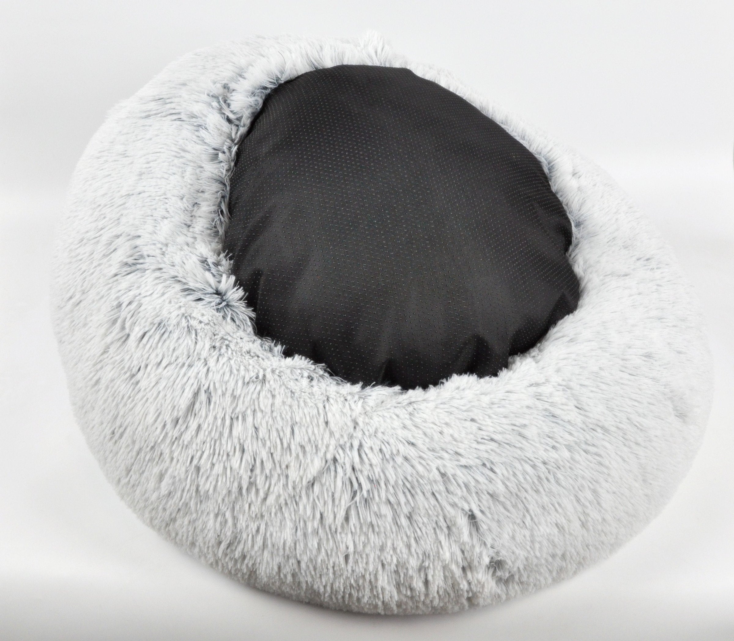 Mr. Peanut's 28" OrthoPlush® Pet Bed - Snowflake White Two Tone - BIG FRENCHIES