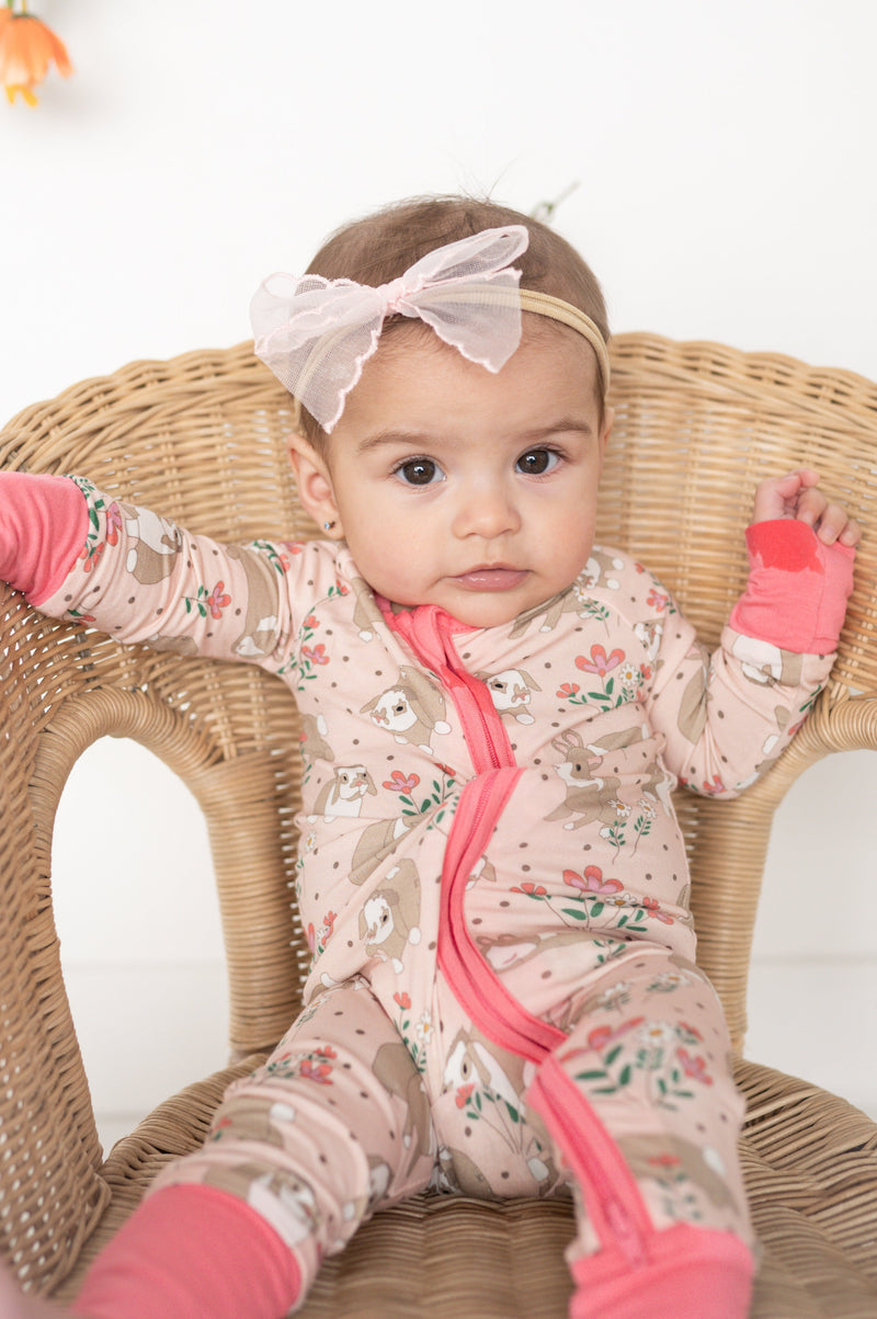 Meadow Bunny (Convertible Zip Footies) - BIG FRENCHIES