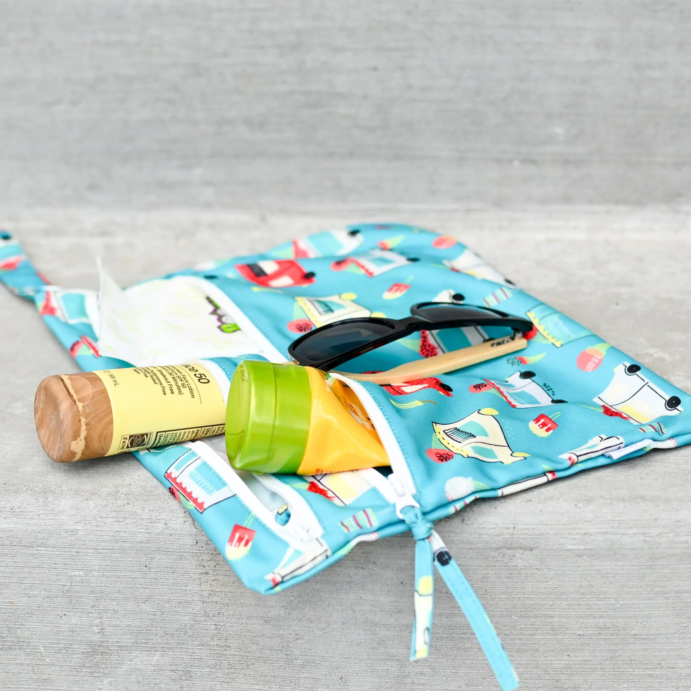 Ice Cream Truck - Waterproof Wet Bag (For mealtime, on-the-go, and more!) - BIG FRENCHIES