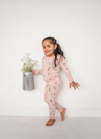Puppy Egg Hunt (Long Sleeve PJ) - Pink - BIG FRENCHIES